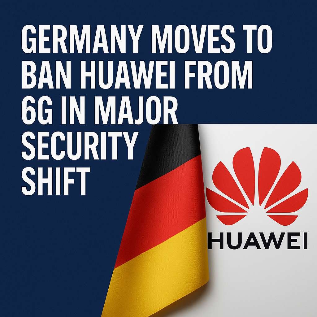 Germany Blocks China’s Huawei From 6G